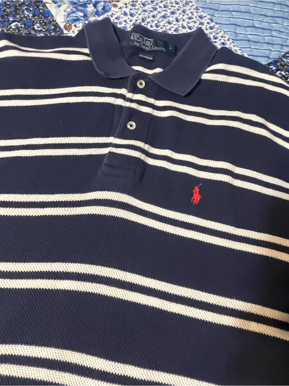 Polo Ralph Lauren Vintage Striped Polo Mens Large